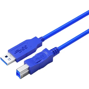 USB 3.0 imprimanta cablu de date Un bărbat a B masculin de mare viteză pătrat port imprimantă desktop connection imprimare cablu albastru