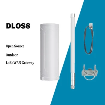 DLOS8 Open Source în aer liber Electrice Gateway IO WIFI SSH Prin LAN WiFi de Putere PoE 802.3 af Built-in Modulul GPS Sticlă Antena