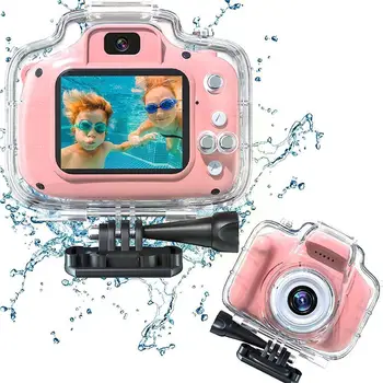 Mini aparat de Fotografiat Digital Copii, Jucarii Copii, Ecran HD de a Lua Foto Video în aer liber SLR aparat de Fotografiat de Jucărie Impermeabil pentru Cadouri Pentru Copii Camera E6S4