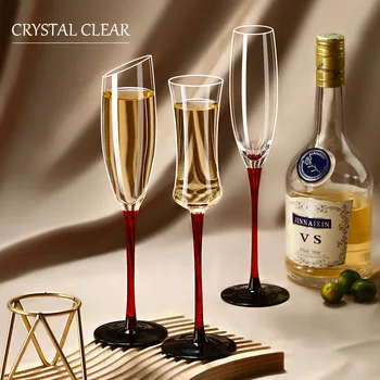 Creative 2 buc Șampanie Cupa Europeană de Lux Lumina Balon de Sticlă de Șampanie Pahare de Vin pentru Pahare Colorate, Pahare de Sticlă pahar de vin