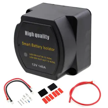 Dual Baterie Izolator Kit Auto Tensiune Sensibile Releu Cu Culoare-Etichetate Firele Cablajului VSR Dublu Baterie Încărcător Automat