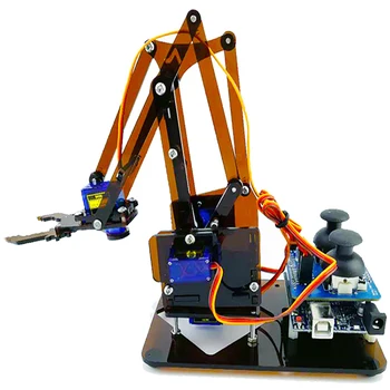 Brațul Robotic Scândură 4 DOF Robot de tip Manipulator cu Gheare SG90 MG90S Robot PENTRU UNO Demo de Bord Braț Robotic Diy Kituri de Despicare Cârma Cadouri