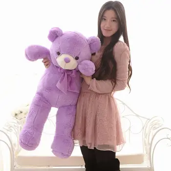lavandă de pluș teddy bear papusa minunat violet teddy bear jucarie cadou de ziua de nastere de aproximativ 100cm 0153