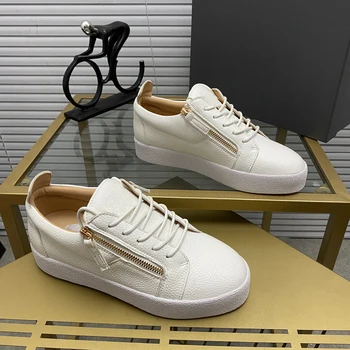 Calitate de Top GZ Mens Casual Pantofi de Lux pentru Femei din Piele Adidasi Unisex Moda Formatori Tineret Designer de Pantofi de Panza MD0029