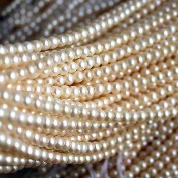Fierbinte dimensiunea de 9-10mm Natural Pearl Butonul Margele Vrac 2A înaltă Calitate Strand de apă Dulce Pearl pentru Femei Bijuterii Perla Colier DIY