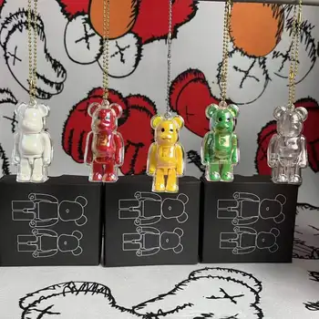 Vinde Bine Bearbrick 100% Cifrele Jucărie 7CM Urs@Caramida Cheie Pandantiv Anime Kawaii Figurine Model de Păpuși Rafinat Ambalare Cadou