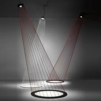 Frânghie roșie LED-uri Lampa de Podea Magic Art Decor Pentru Birou de Hotel Magazin de Corpuri de Iluminat Noutate Tavan Iluminat Suspensie
