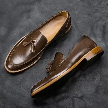 Stil American Om Pantofi Casual Confortabil de Moda de Lux mocasini Barbati din Piele Pantofi