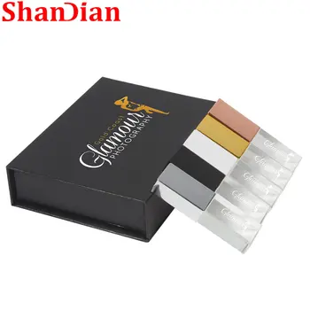 SHANDIAN Crystal USB 2.0 Flash Drive 64GB Cadou de Nunta Pen drive-uri Personalizate logo-ul de culoare gratuit 32GB Memory Stick U Disc 16GB