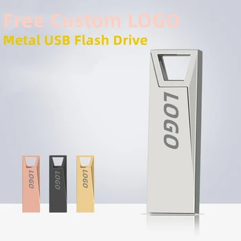 Gratuit Personalizat Numele de Studio LOGO Design Nou, Culoare Metal USB2.0 Flash Drive 2GB 4GB 8GB 16GB 32GB 64GB 128GB Memorie Stick