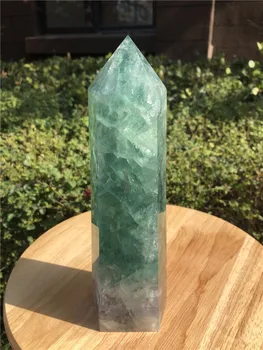 1.65 kg Rare Naturale de mare Limpede Cristal de Fluorit Verde Punct de Cristal Natural Bagheta