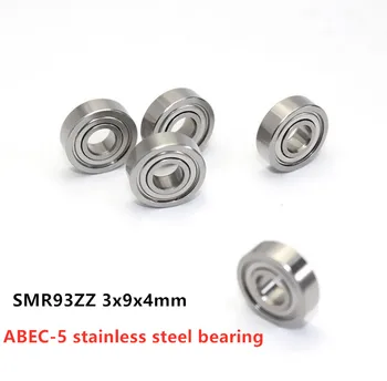 50pcs ABEC-5 SMR93ZZ 3x9x4 mm DDL-840ZZ din oțel inoxidabil miniatură rulment SMR93 -2Z 3mm*9 mm*4mm model rulmenti