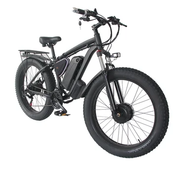 Noi 2000W 22.4 ah Electric Bicicleta 26 inch Electric Munte de Grăsime Anvelope Ebike Fata tractiune Spate Motor pentru Bărbați Adulți