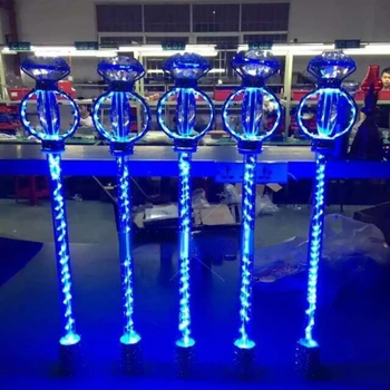 Personalizate Luminoasă cu LED-uri Baston Bar Baghetă Magică Șampanie Diamant Rack de Vin-Punct de Dans Mână Stick de Mână Vin