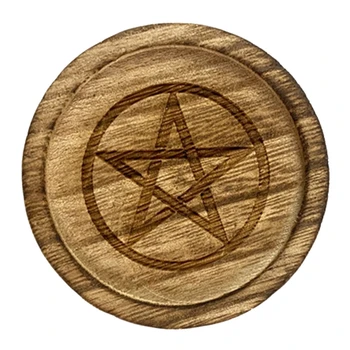 Dropship Cameră Decoratiuni De Arta Meserii Ornament Lumanare Astrologie Pentagrame Lumânare Placa De Decoruri Acasă Meditație Suport Lumanare