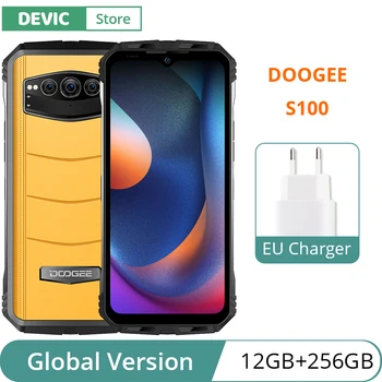 Versiune globală DOOGEE S100 Smartphone Helio G99 Octa Core 108MP Camera 10080mAh Baterie 6.58