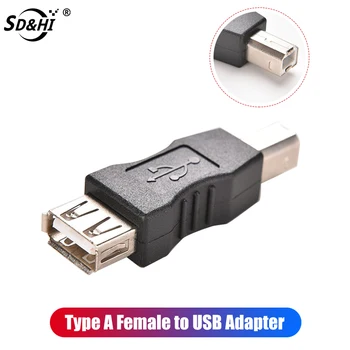1 BUC Imprimare USB Cablu Conector Încărcător Conector USB 2.0 Tip O Femeie La USB Tip B Masculin Convertor Adaptor