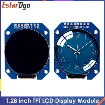 DC 3.3 V 1.28 inch TFT LCD Display Module Rotund RGB HD IPS Rezolutie 240x240 GC9A01 Driver 4 fire SPI Interface Adaptor de Bord