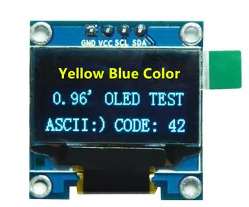 0.96 inch Galben Albastru OLED Modul 3.0-5.5 V 12864 IIC Interfață 4Pin furniza toate datele