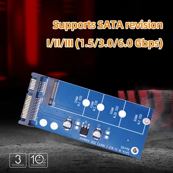 M. 2 SSD Adaptor Cheie B M. 2 unitati solid state Converter SATA3 6G Card M2 Adaptor de La SATA 2.5 Inch SSD Adaptor de Card pentru 2230-2280 M. 2 SATA SSD