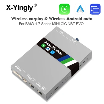 Wireless Carplay, Android Auto pentru BMW F30 F31 F20 F21 F10 F01 X5 E70 X6 E71 X3 F25 F48 E84 MINI NBT EVO Sistem Mirror Link-ul USB