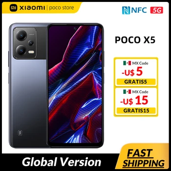 POCO X5 5G Global Versiunea de 128GB/256GB telefon Mobil 120Hz AMOLED DotDisplay Snapdragon 695 NFC 33W Încărcare Rapidă 48MP Camera