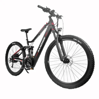 RANDRIDE YS90 Bicicleta Electrica 1000w 48V 13.6 Ah Biciclete de Munte de Om MTB Full Suspension cu Afișaj Color pentru Ciclism