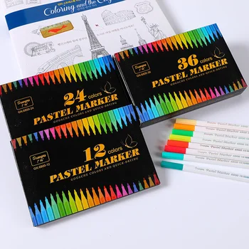 Acrilice Pen 12/24/36 Culori Asortate Art markeri 1-2mm Sfat Markere Stilouri-Marker pentru Pictura Cadou Dalta Sfat Markere