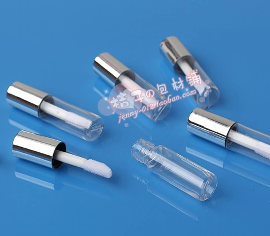 0.8 ml 1,2 ml/g 500pcs/lot argintiu auriu capac negru mini-ATC DIY distribuire bagheta stick buze tub, luciu de Buze tub tub cosmetice1