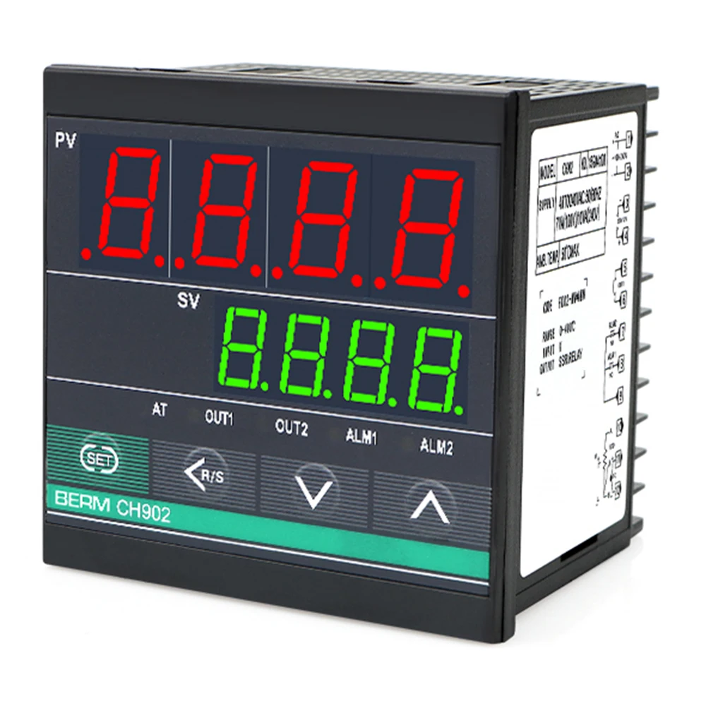 100-240VAC 2 Ieșiri Releu SSR și 2 alarme CH102 CH402 CH702 CH902 LCD PID Inteligent Controler de Temperatura 4-10mA analog1