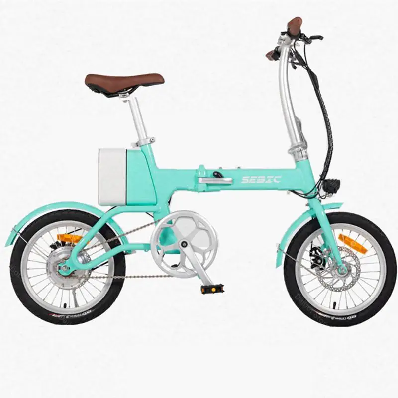 16 Inch Biciclete Electrice Femei 2 Roți, Biciclete Electrice 36V 250W Pliabil Scuter Electric Pentru Copii/Adulți Putere Banca1