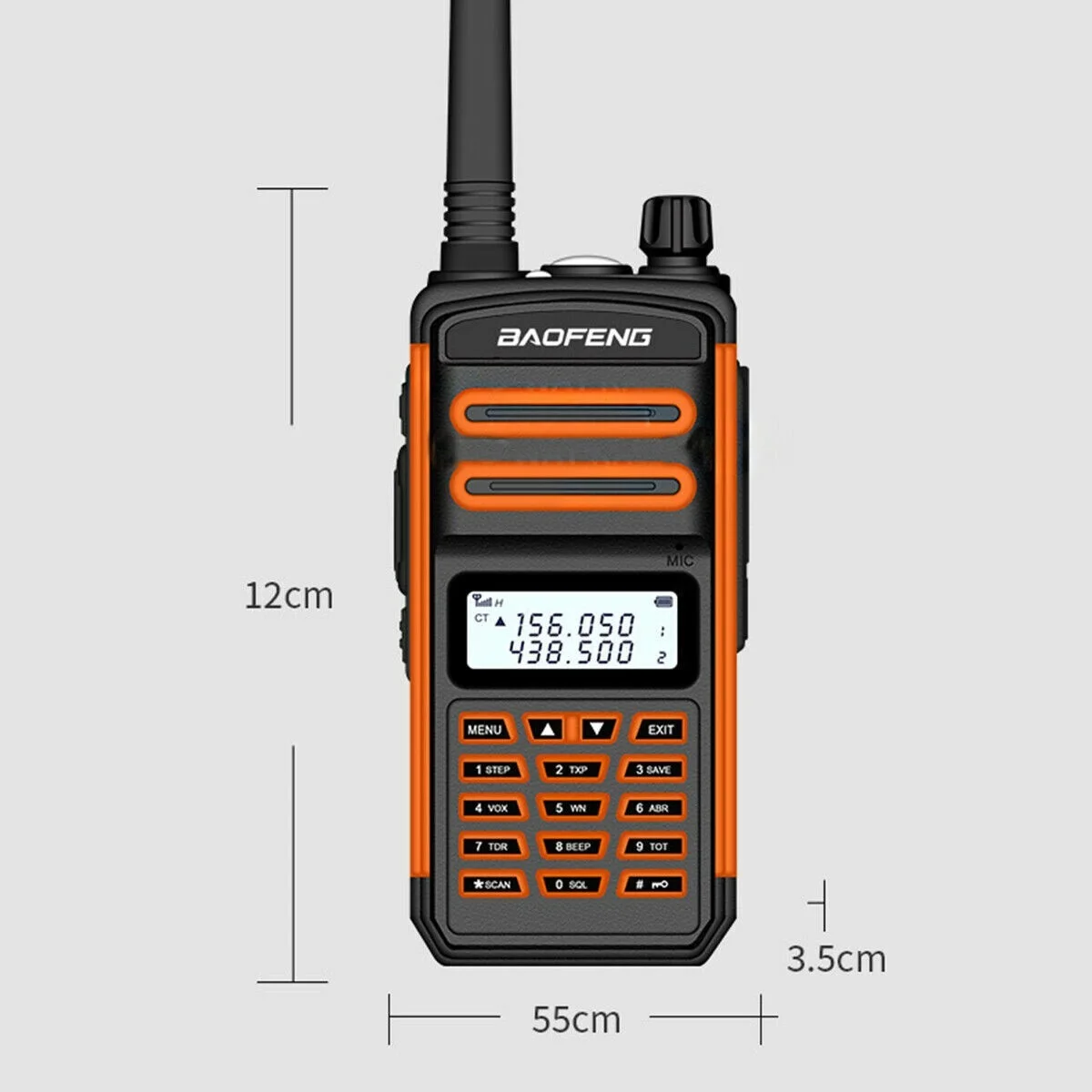 2 buc Baofeng BF-S5plus - TRIBAND watt 8 totală de 2 RADIO VHF/UHF136-174Mhz&400-520Mhz Dual Band Două fel de radio scanner de poliție1