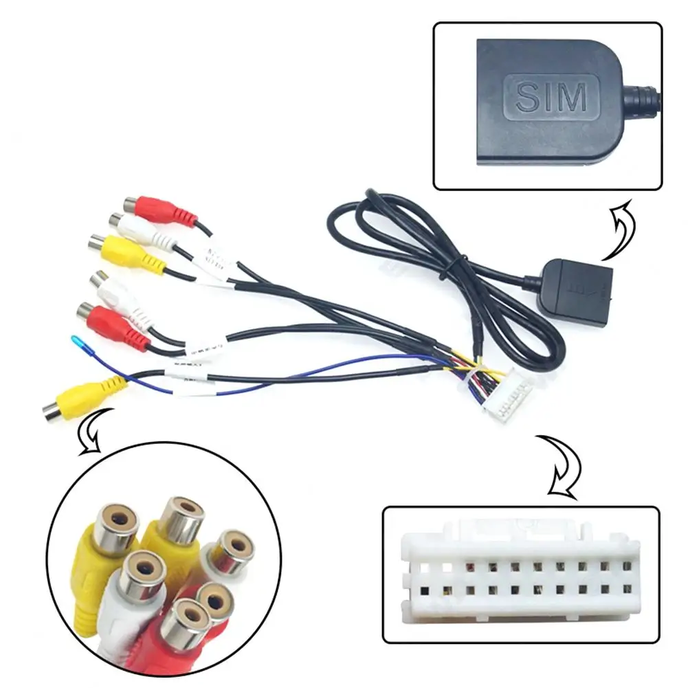 20-pin Car Audio Si Video Cablu Cu 4g Slot pentru Card Extins Interfață Compatibil Pentru Palmxun Soluție1