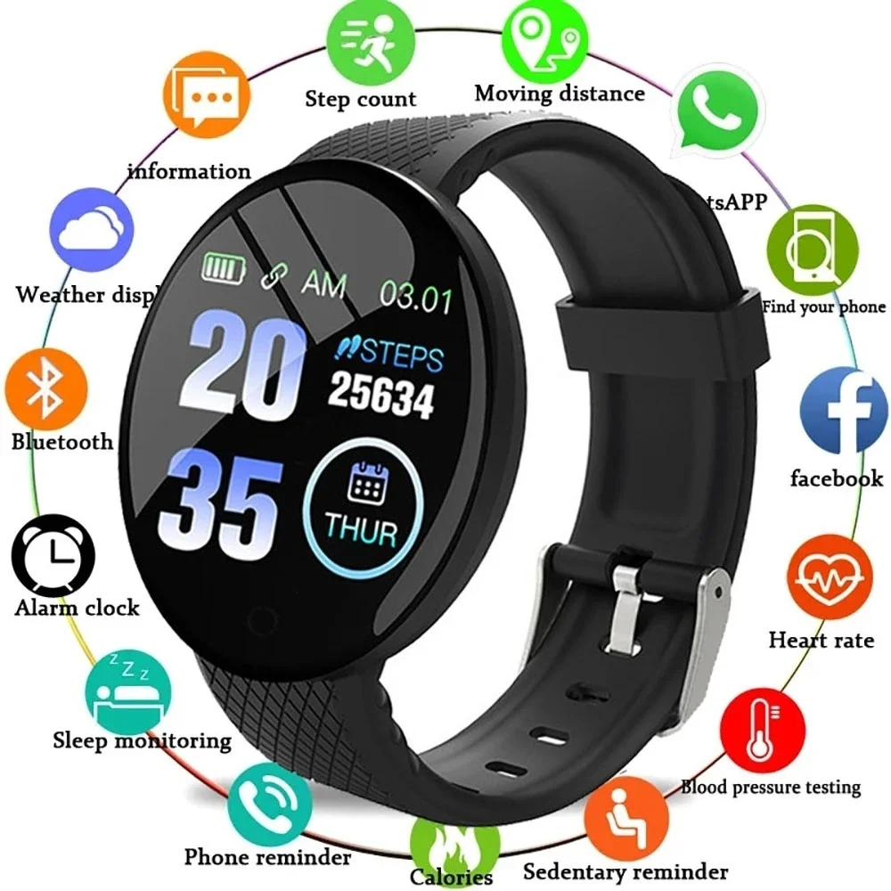 2023 Ceas Inteligent Bărbați Tensiunii Arteriale Smartwatch rezistent la apa Femei Monitor de Ritm Cardiac Fitness Tracker Ceas Sport Pentru Android IOS1