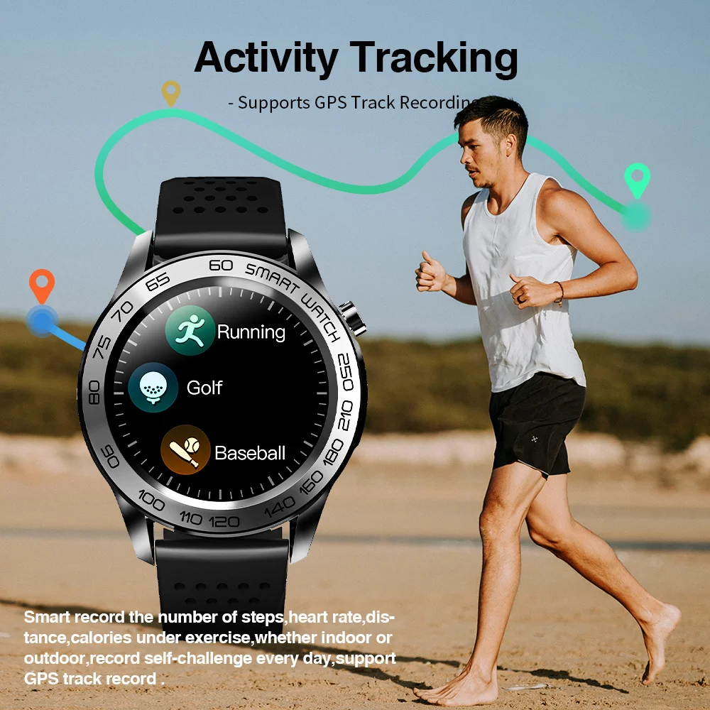 2023 GPS de Urmărire Ceas Inteligent de Temperatură Multi Sport Modul Inteligent de Sănătate Analiza Datelor Bărbați Ceas Inteligent cu Android și IOS Nou1
