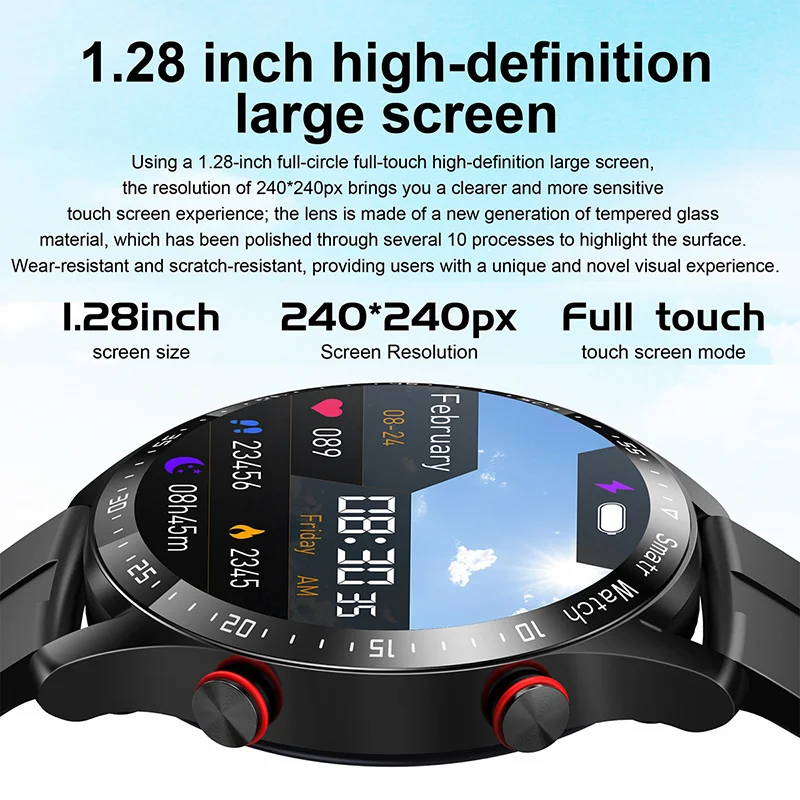 2023 Noi ECG+PPG Ecran AMOLED Ceas Inteligent Bluetooth Sun Music player Omule Ceas Sport rezistent la apa Smartwatch de Lux Pentru Xiaomi1