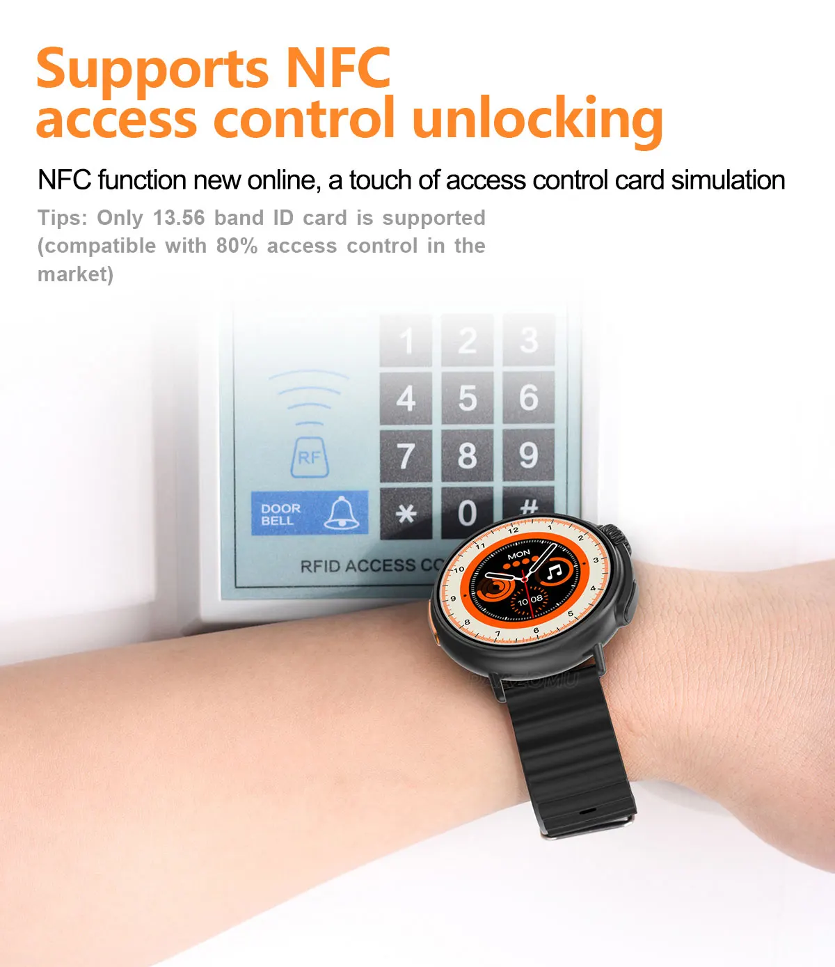 2023 Noul Seria Ultra Smart Watch Bluetooth NFC Telefoane fără Fir de Încărcare de Fitness Brățară 1.6