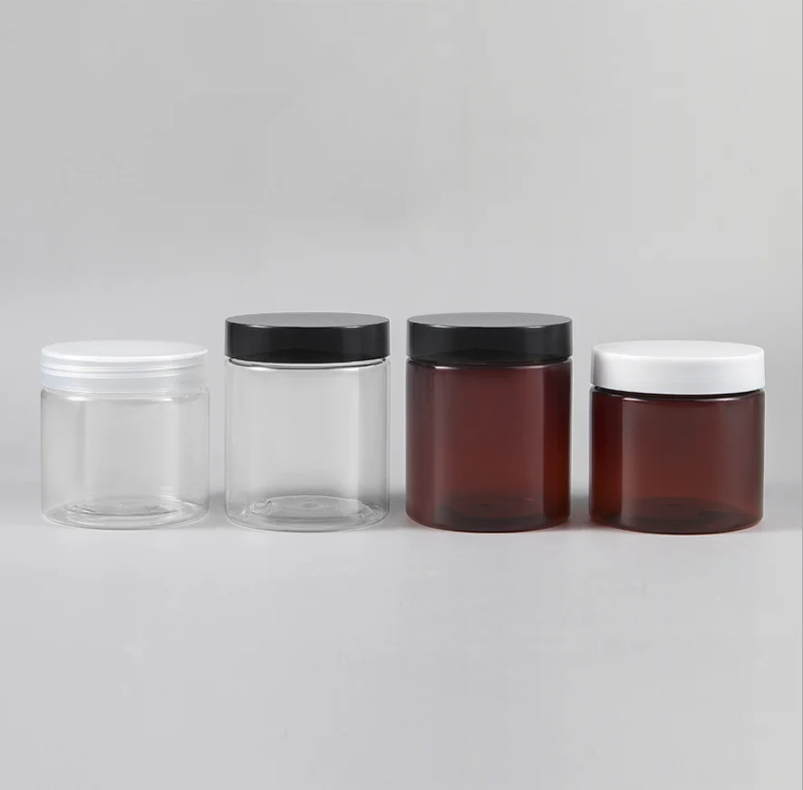 20buc/lot 200ml 250ml Amber/Clar de uz Casnic Diverse Cutie de Depozitare Cosmetice Crema de Fata Sticle de Balsam de Buze Container de Proba Oală Borcan1