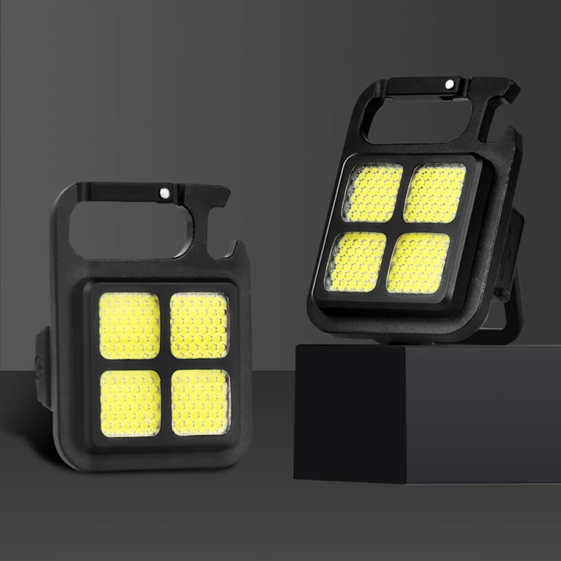 3 Moduri de Mini Lanterne LED-uri USB Reîncărcabilă COB Breloc Lumini de Lucru în aer liber Camping Magnet Lanterna Mare Luminos Lampă Portabilă1