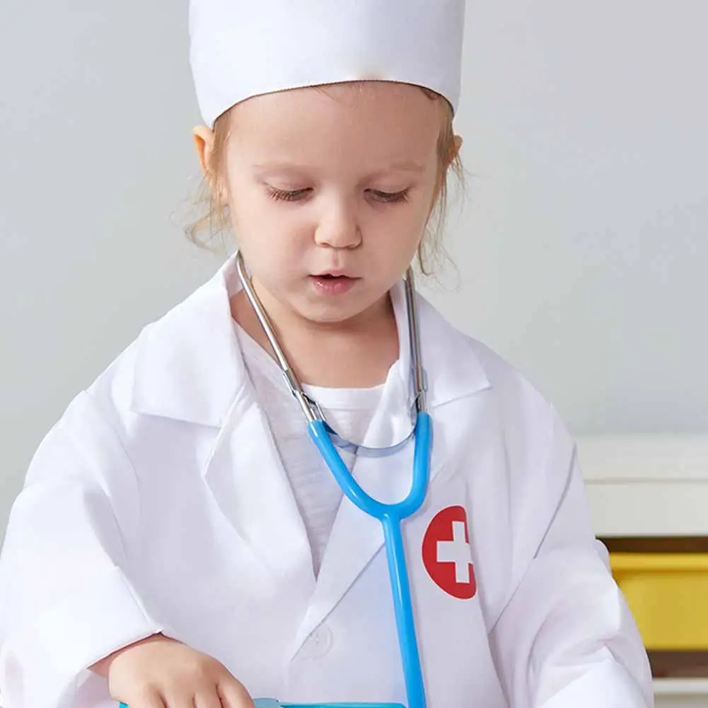 4.5 CM Puzzle pentru Copii DIY Știință Popularizarea Stetoscop de Jucărie Simulare Stetoscoape Fi Un Doctor de Jucarii Casă de Joacă Jucării1