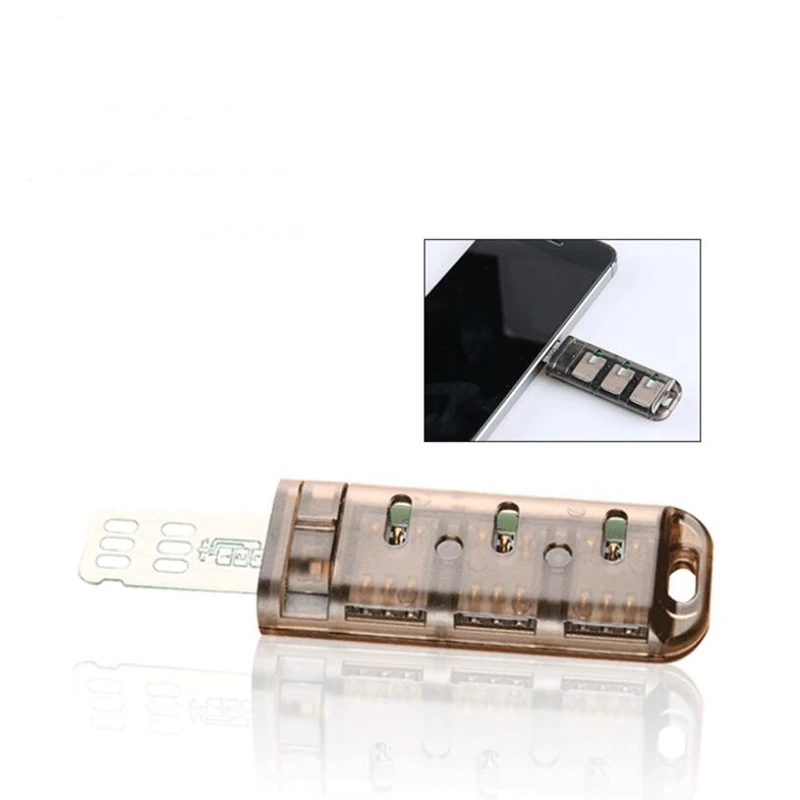 6-Slot SIM Card Adaptor Multi-Cititor de cartele SIM Mini-SIM Nano cu Control Independent Comutator pentru iPhone 5/6/7/8/X1
