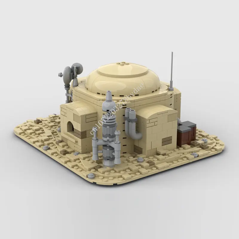 741PCS MOC Luptă Spațiu Modular Tatooine Casă Oraș în Deșert Model Blocuri Tehnologie Caramizi Creative Assembly Jucarii si Cadouri1