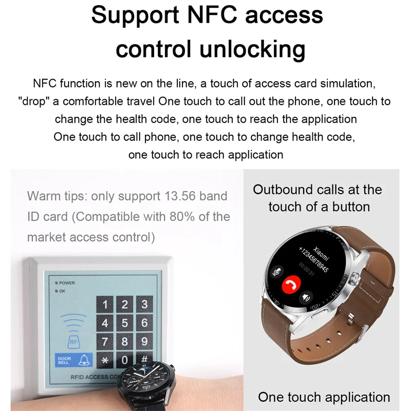 Aplicabile pentru Huawei ceas cu GPS GT4MAX bărbați ceas inteligent de 1,5 inch ecran full touch de apelare Bluetooth NFC control acces 2023 noi1