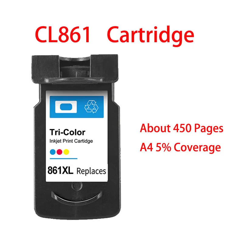 Compatibil Refillable Cartuș de Cerneală Pentru Canon 860 861 PG860 CL861 PIXUS TS5380 Printer1