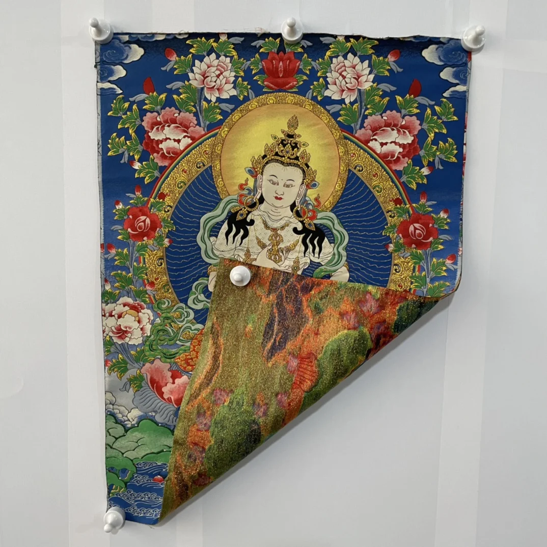 De înaltă precizie Thangka Broderie Bodhisattva Guanyin, dimensiune 50x70cm1