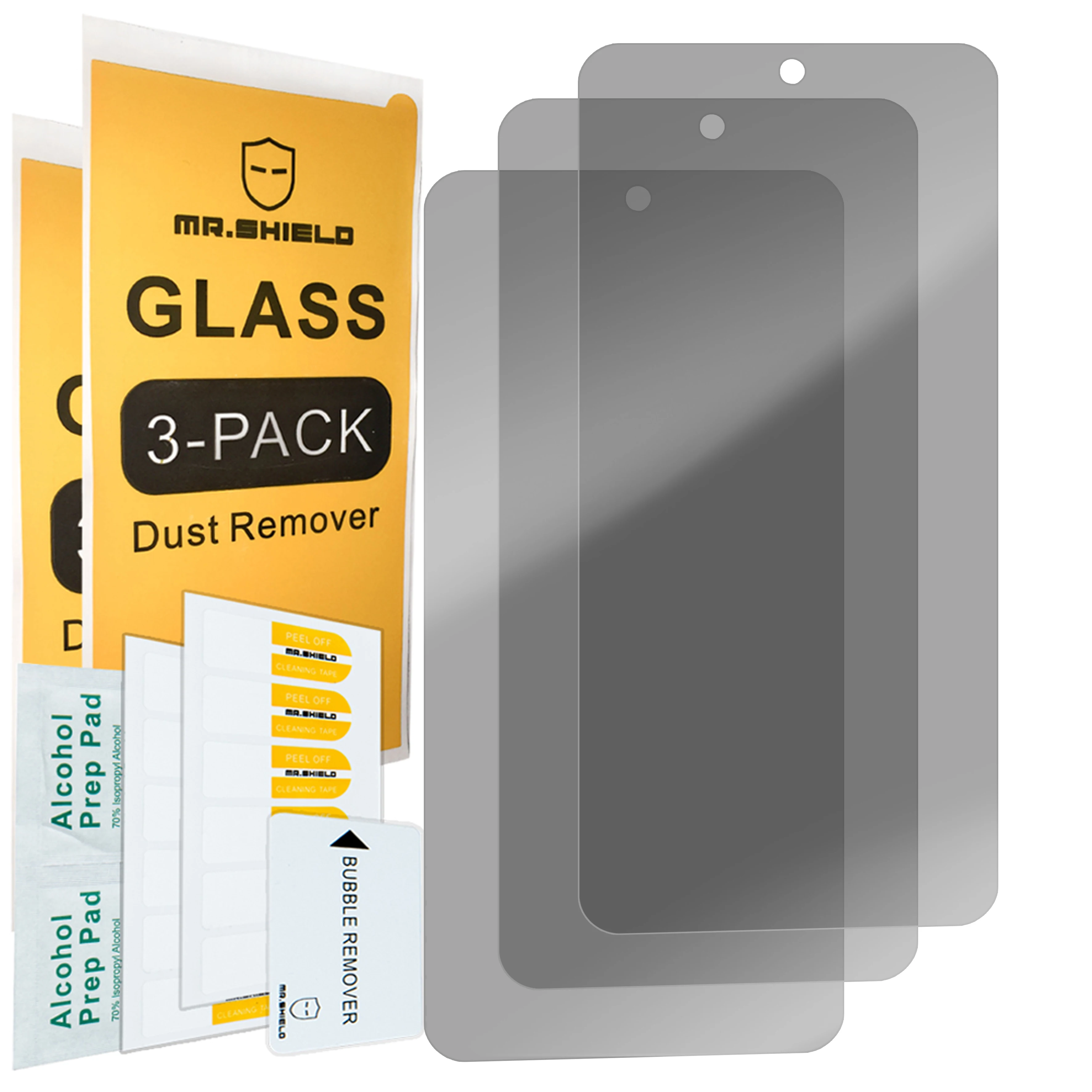 Domnul Scut [3-Pack] Confidențialitate Ecran Protector Pentru Samsung Galaxy A34 [Sticla] [Anti Spy] Ecran Protector1