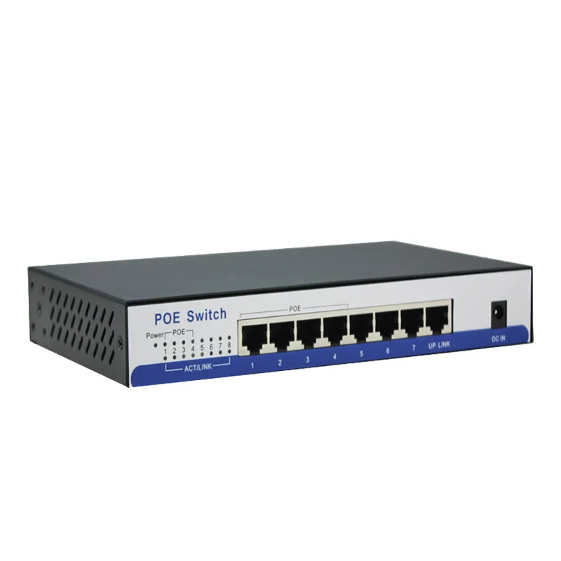 HY02 8 port 10/100Mbps Switch POE 4port POE și 4port Uplink Total de Putere de 65W AP wireless camera IP de rețea de la distanță echipamente1