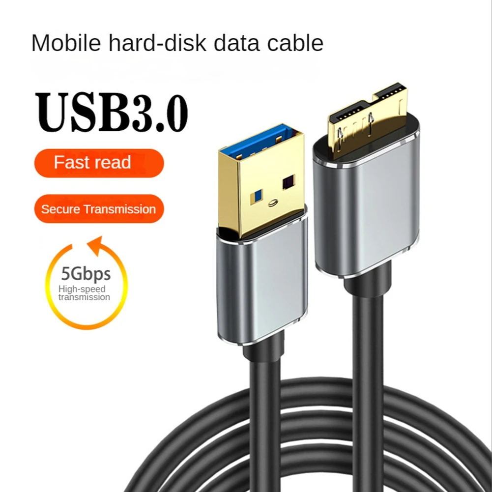 Hard Disk Extern Cablu USB Micro-B HDD Cablu Micro-B Cablu de Date SSD Cablu Sata pentru Hard Disk Micro-B USB3.0, 0,5 M1