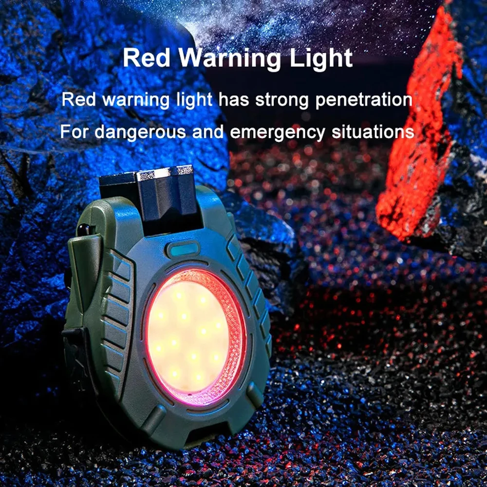LED+COB Breloc Lanterna Tip C Portabil Reîncărcabilă Lumina de Lucru Magnetic Pălărie Clip Lumini Impermeabil Buzunar Felinar Camping1