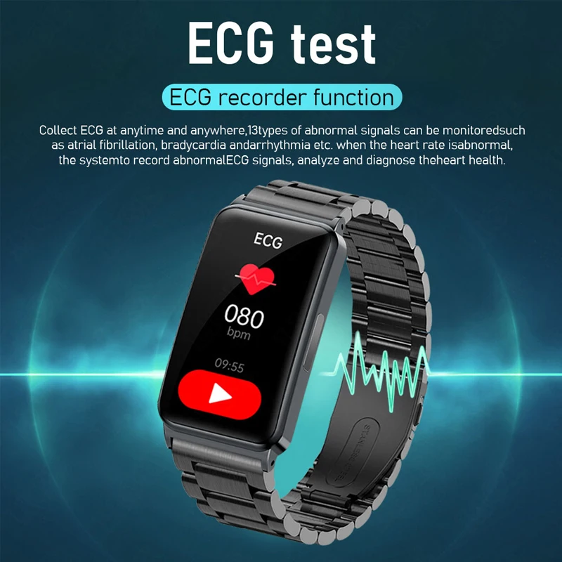 LIGE 2023 Oameni de Glucoza din Sange de Zahăr Brățară Inteligent ECG HRV Temperatura Corpului de Monitorizare a ritmului Cardiac Fitness Smartwatch Femei Nou1
